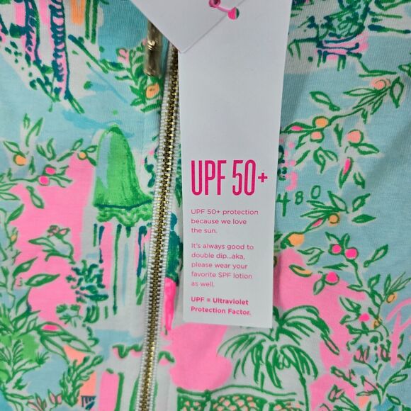 NWT LILLY PULITZER Half-Zip UPF 50+ Skipper Popover Palm Beach Size XXS - Picture 7 of 16
